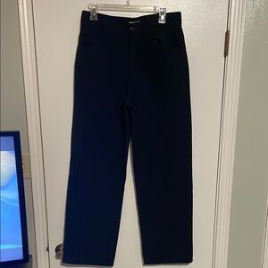 Black Dress Pants with Structured Fabric